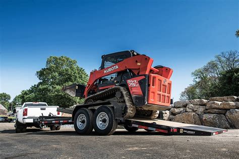 towing skid steer|low ground skid steer trailers.